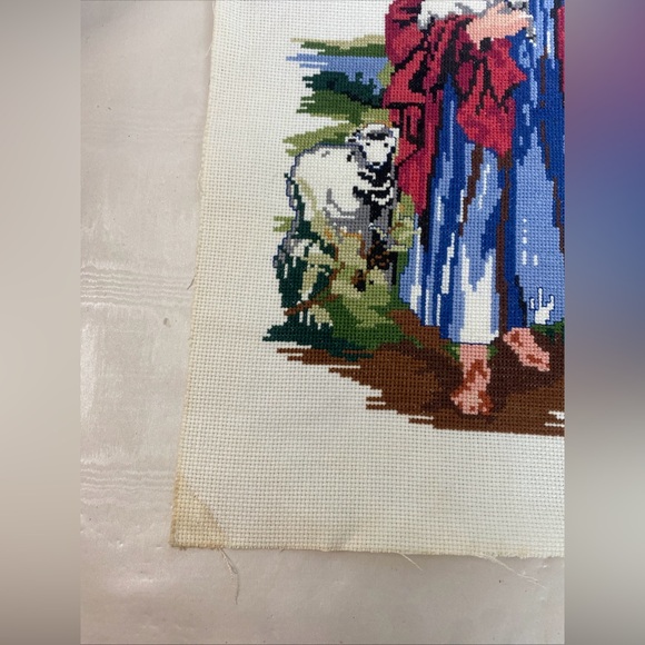 Bucilla Counted Cross Stitch Kit #49668, titled "Good Shepherd Readymade - Picture 5 of 8